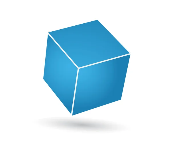 Μπλε κύβο — Διανυσματικό Αρχείο