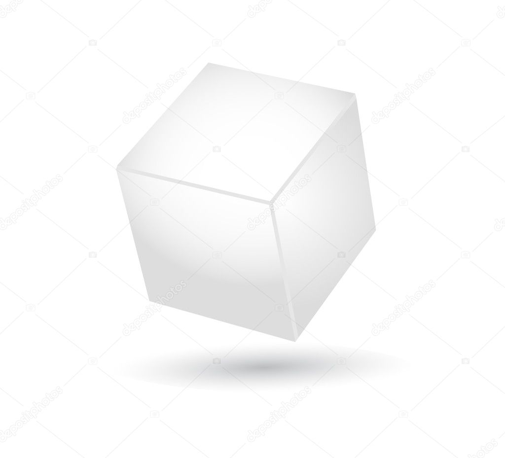 Cube vector with 3d effect