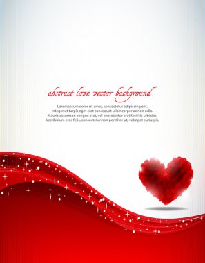 Red hearts composition clipart