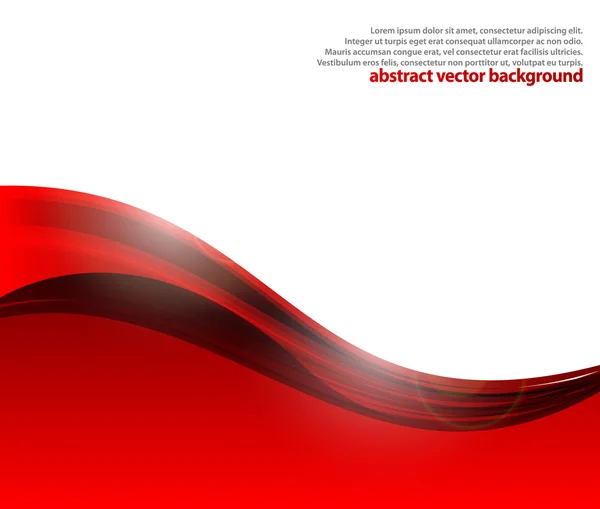 Bannière rouge abstraite — Image vectorielle