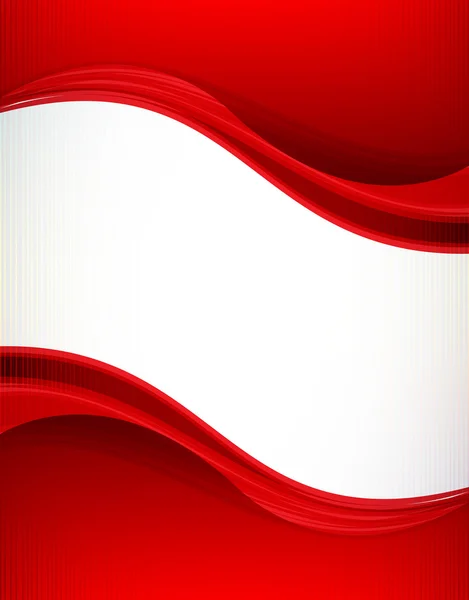 Röd Banner — Stock vektor