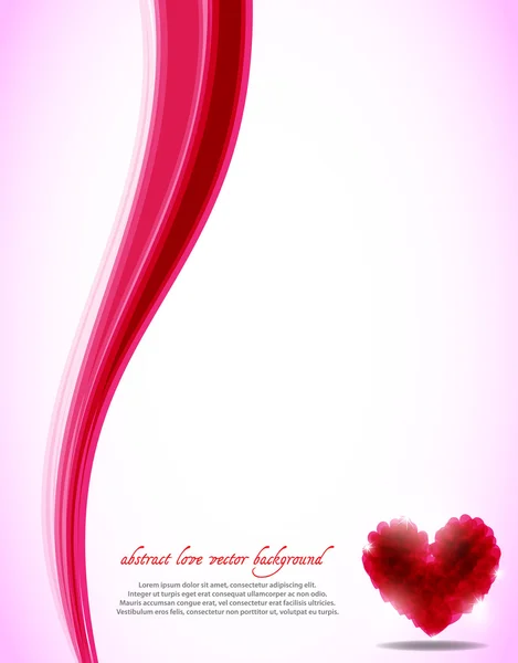 Fond Saint-Valentin avec icône coeur — Image vectorielle