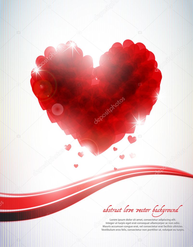 Abstract love background