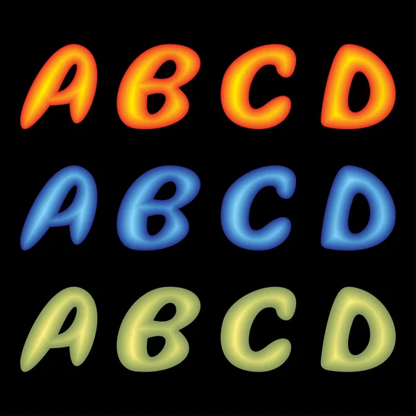 Lettres ABCD . — Image vectorielle