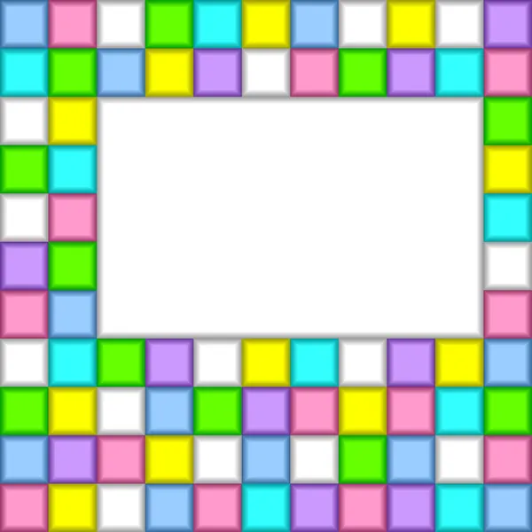 Hintergrund der farbigen Quadrate. — Stockvektor