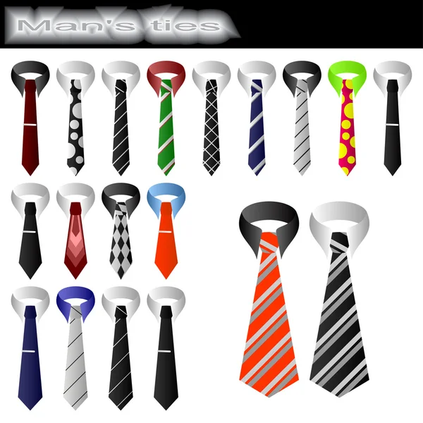 Чоловічі краватка — стоковий вектор