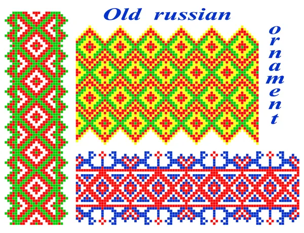 Antiguos ornamentos rusos . — Archivo Imágenes Vectoriales