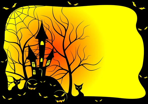 Carte pour Halloween  . — Image vectorielle