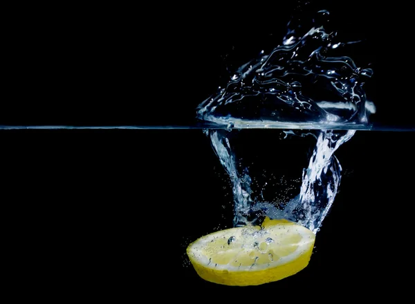 stock image Lemon splash