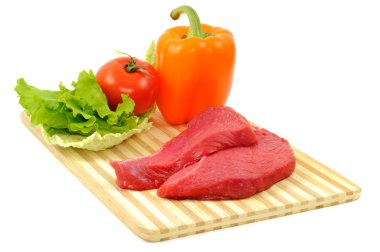 Beef and vegetables clipart