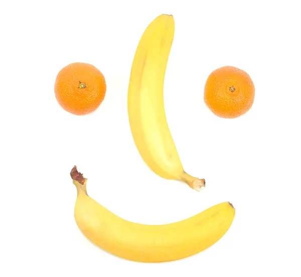 Funny face from fruits — Stock Photo, Image