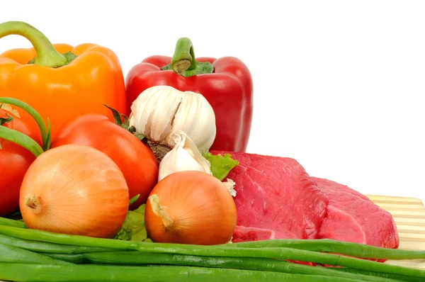 Nötkött och grönsaker — Stockfoto