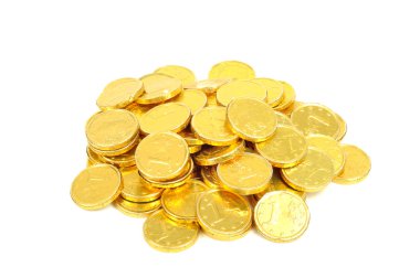 Gold euro coins clipart