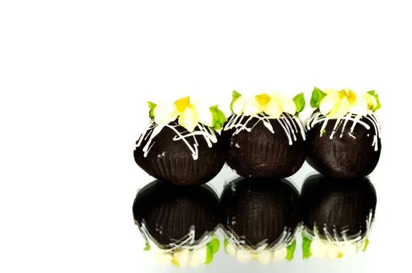 Kleine chocolade cakes — Stockfoto