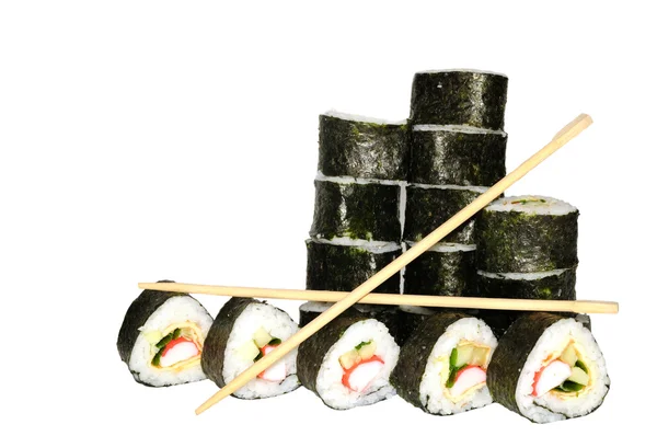 Japonské sushi s kraby — Stock fotografie