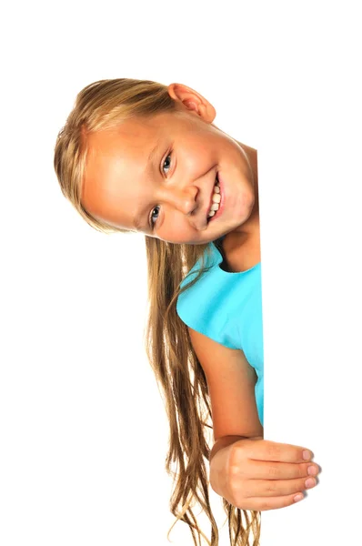 Glücklich lächelndes Mädchen — Stockfoto