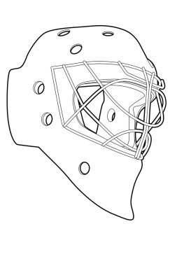 Hockey mask clipart