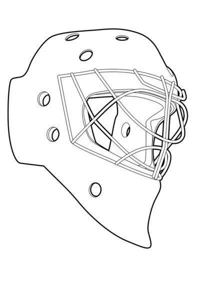 Máscara de hockey — Vector de stock