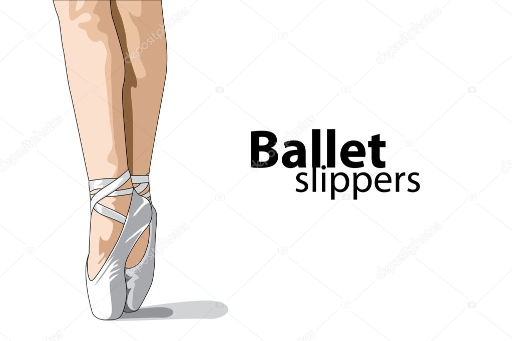 Ballet slippers — Stock Vector © Chisnikov 5706808