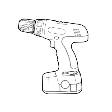 Cordless Drill clipart