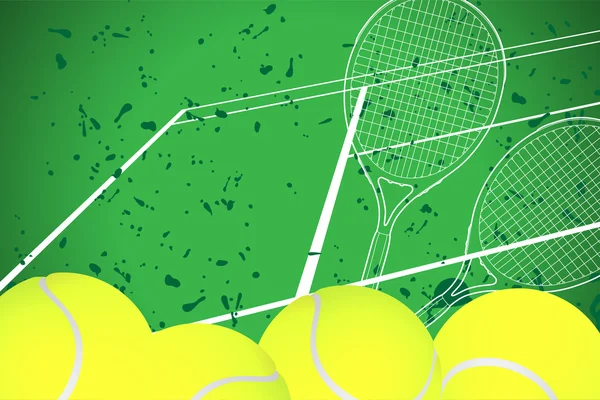 Illustrazione tennis — Vettoriale Stock