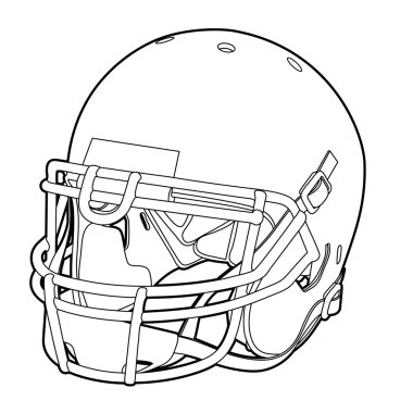 American football helmet clipart