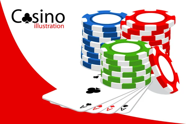 Casino van illustratie — Stockvector