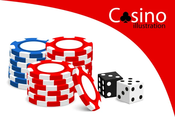 Casino van illustratie — Stockvector