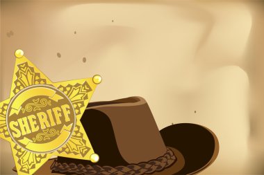 Sheriff star clipart