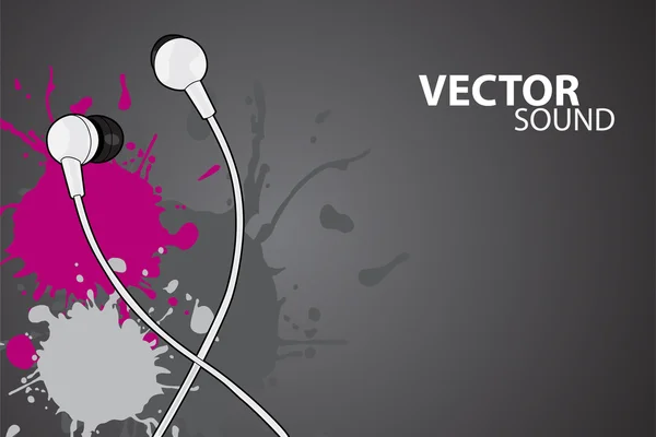 Векторные наушники — стоковый вектор