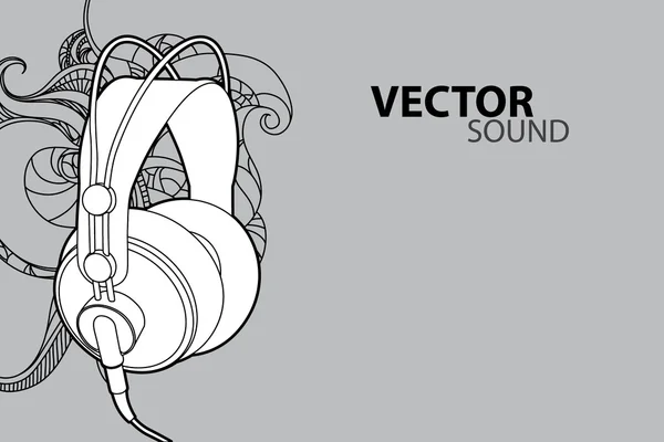 Vektorové sluchátka — Stockový vektor