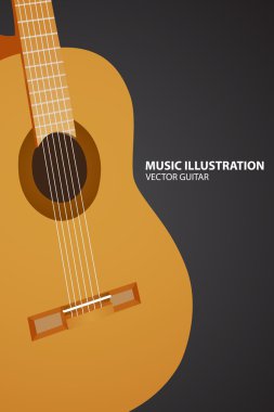 Vector guitar clipart