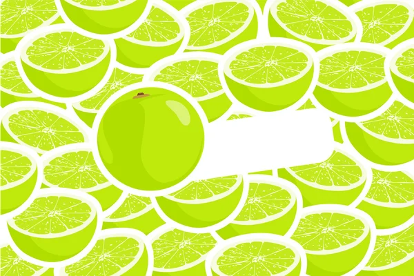 Ripe lime — Stock Vector