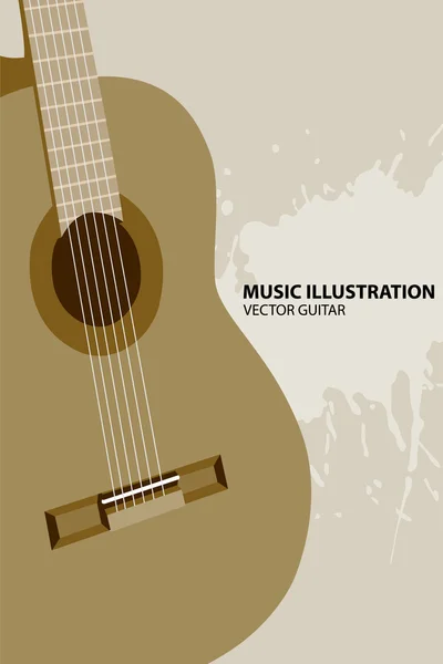 Vector guitar — Stock Vector