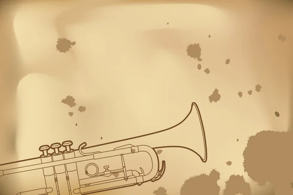Esquema de trompeta — Vector de stock