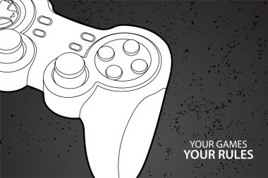 PC or console controller clipart