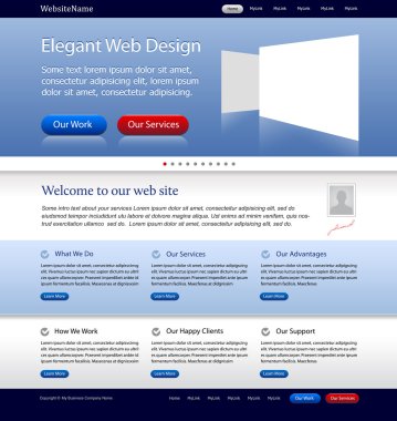 Mükemmel web tasarım şablonu