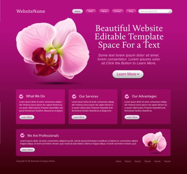 Beauty website template