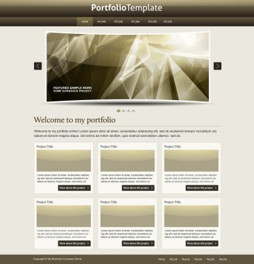 Editable portfolio web site design