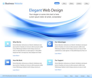 Elegant web site design template - vector