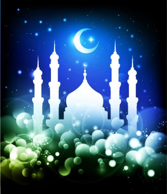 Ramadan muslim background clipart