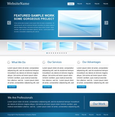 Business website design template