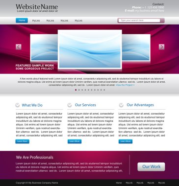Awesome website design template - easy editable