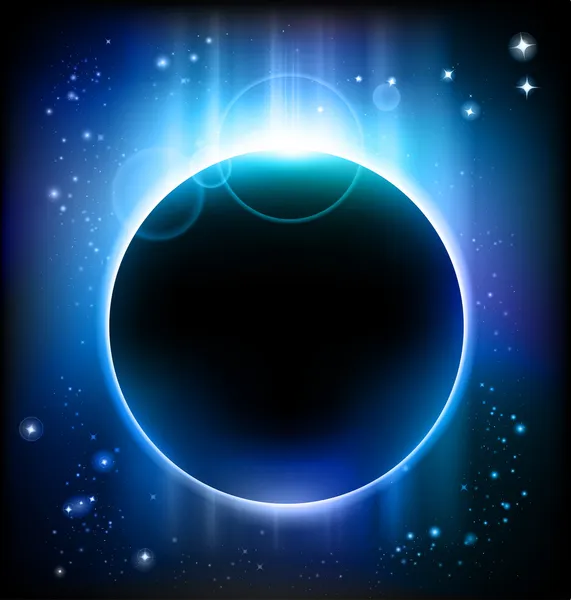 Eclipse fond — Image vectorielle