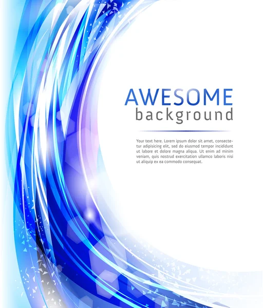 Vector abstracte blauwe achtergrond voor bedrijf stijl ontwerp — Stockvector