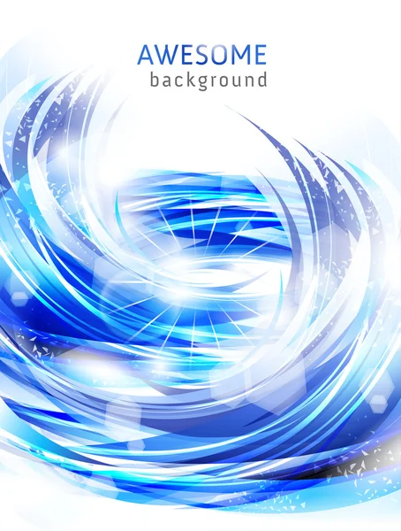 ベクトル素晴らしい抽象的なブルーの背景 — ストックベクタ