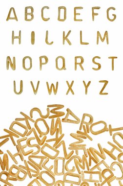 alfabe makarna font gıda arka plan