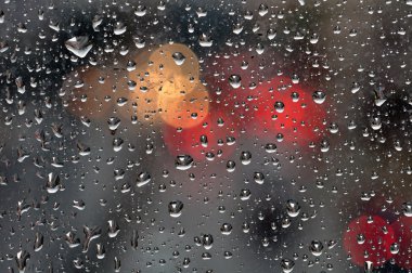 Raindrops on glass background clipart