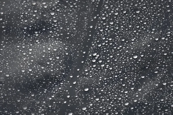Regen auf Plastik — Stockfoto