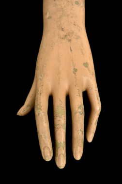 Weathered doll hand clipart